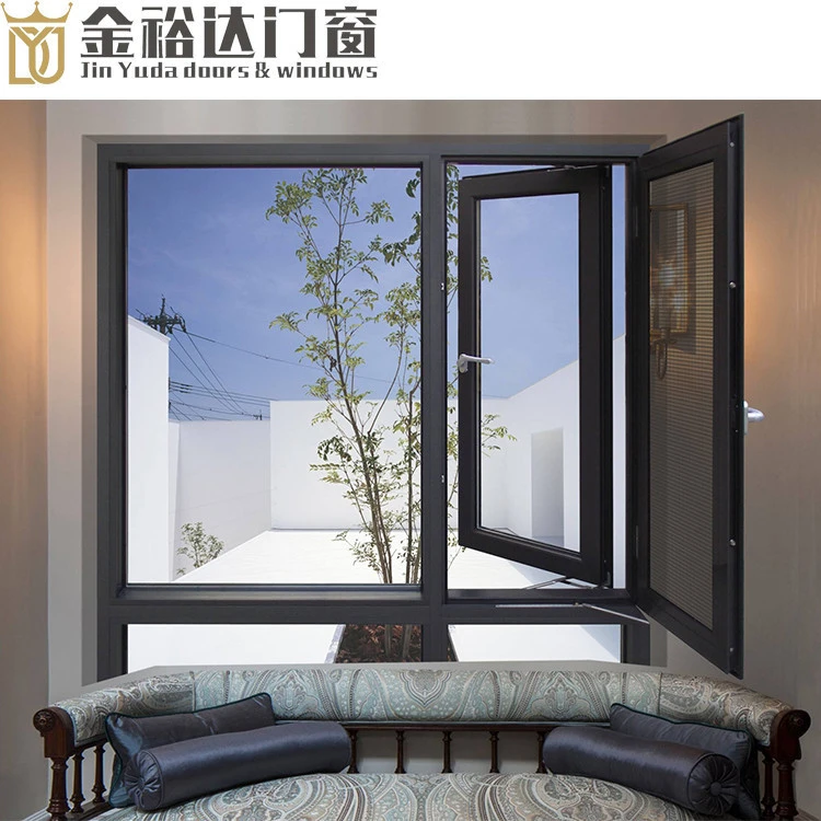 China factory aluminum windows and doors double glazed casement windows superior brand best quality 10 year warranty
