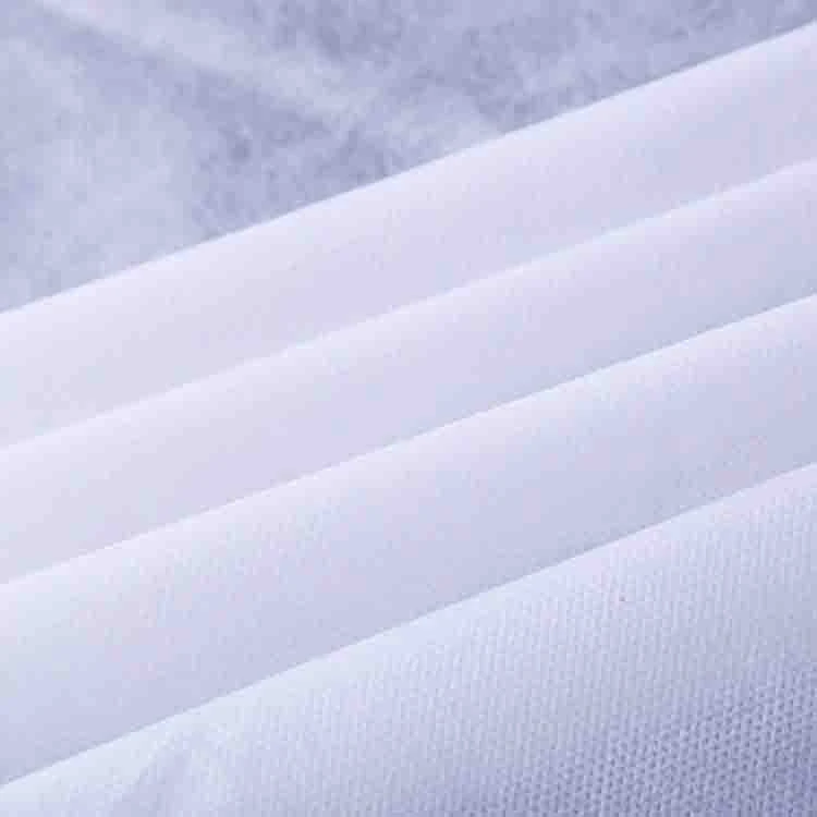 China factory polypropylene spunbonded cross nonwoven technical white embossed fabric