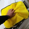 China factory supply cheap 800gsm 1200gsm double sided quick drying coral fleece microfiber car wash towel with banded edging