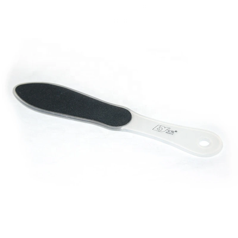China factory supply cheap transparent plastic handle sand pedicure foot file