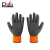 Import China supply hot sale 7G orange rubber palm work winter terry brushed gloves from China
