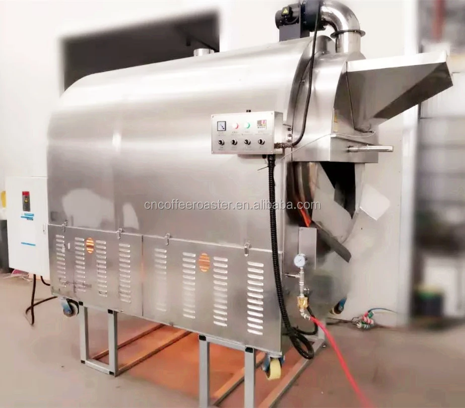 China top 5 manufacturer 300kg Widely-used commercial peanut roaster machine/ Electric seeds roaster/nuts roasting machine