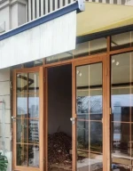 China?s Latest Manufacturing High Quality Aluminum Window and Door Profiles Aluminum Outward Opening Inward Opening Weatherproof Aluminum Composite Glass Door