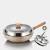 Import Chinese Double Handle Preseasoned Cast Iron Wok with Wooden Cover Kitchen Metal Glass Logo from China