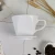 Import Circular Sector Pour Over Coffee Maker Porcelain White Embossed Ceramic Coffee Dripper from China