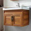 Classic carbon fiber mirrored cabinet bathroom furniture vanity