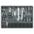Import Classic design drawer tool cabinet tool trolley with 186pcs hand tools from China