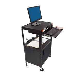 Classroom Locking Cabinet Keeps Equipment Secure Heavy Duty High Quality TV Trolley Laptop Mobile AV Cart