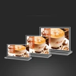 Clear Acrylic Menu Sign Table Holder Display Sign Holder Acrylic Table Tent
