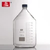 clear color 2000-20000ml lab chemical teaching application high quality better price blue screw cap reagent bottles