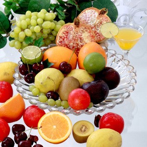 Clear Food Serving Plate Acrylic Fruit Platter PC Plastic Tray For Vegetable