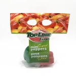 Clear fresh fruit packing bag with zipper and breath hole for strawberry grape cherry