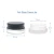 Import Clear Glass 7 ml Thick Wall Airtight Small Balm Sample Wax Concentrate Jars with White Foam Lined Smooth Lids from China