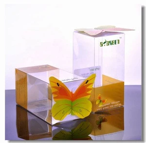 clear Transparent Plastic Type and RPET,PP,PET,PVC Material folding plastic box