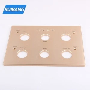 CNC faceplates for computer case and sound equipment customized aluminum chassis front panel
