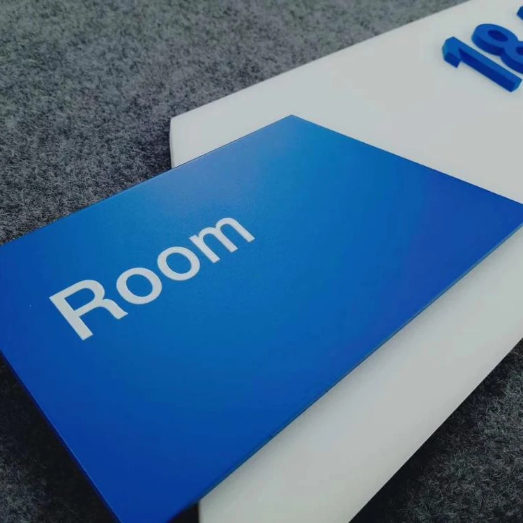 Cnc turning and milling custom oem aluminum sliding Engaged door sign room name plate