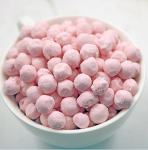 colored Sakura tapioca pearls bubble tea