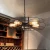 Import Colorful Chandelier With Ceiling Fan Crystal Pendant Lamp from China