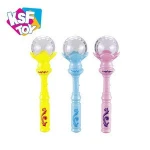 Colorful girls game 12pcs light up wand toy with can hold candy