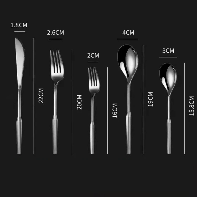 Convenient And Sanitary Metal Eco Friendly Stainless Steel Set Cutlery