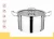 Import cookware stainless steel cooking soup casserole hot pot with glass lid from China