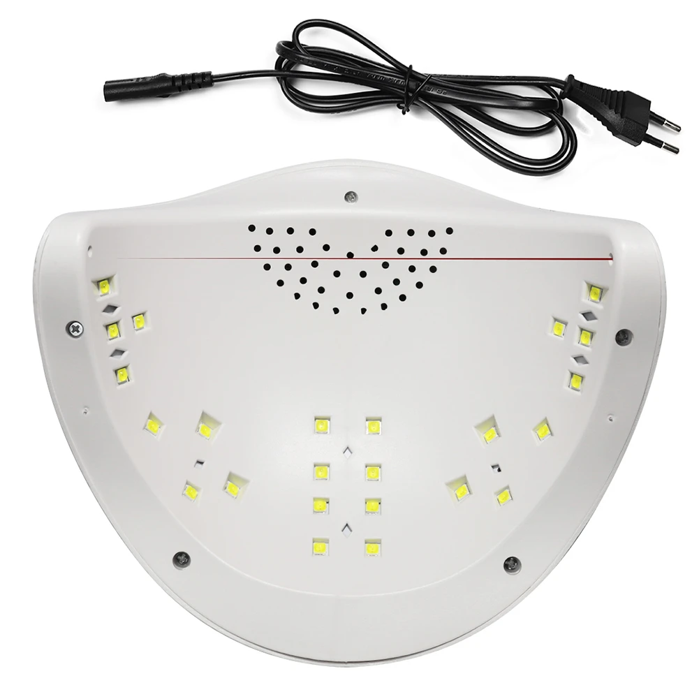 COSCELIA 48W LED Nail Lamp With 24Pcs LED Beads Dual Light Source Lamp