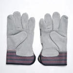Cowhide Split Industrial Safety Driver Working Leather Welding Gloves