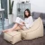Import Cross stitch linen stool bean bag cover square ottoman bean bag from China