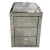 Import Crushed Diamond Mirrored 3 Drawers Nightstand Bedside Table from China