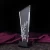Import Crystal Award Trophy  Design Black Crystal Diamond Award Trophy With Gold Metal from China