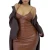 Import Custom 2020 Women Spaghetti Strap Backless Brown Leather Bodycon Causal Sexy Party Dress from China
