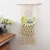 Import custom Amazon nordic cotton rope basket decoration home decor  100%handmade woven hanger wall hanging shelf macrame wall hanging from China