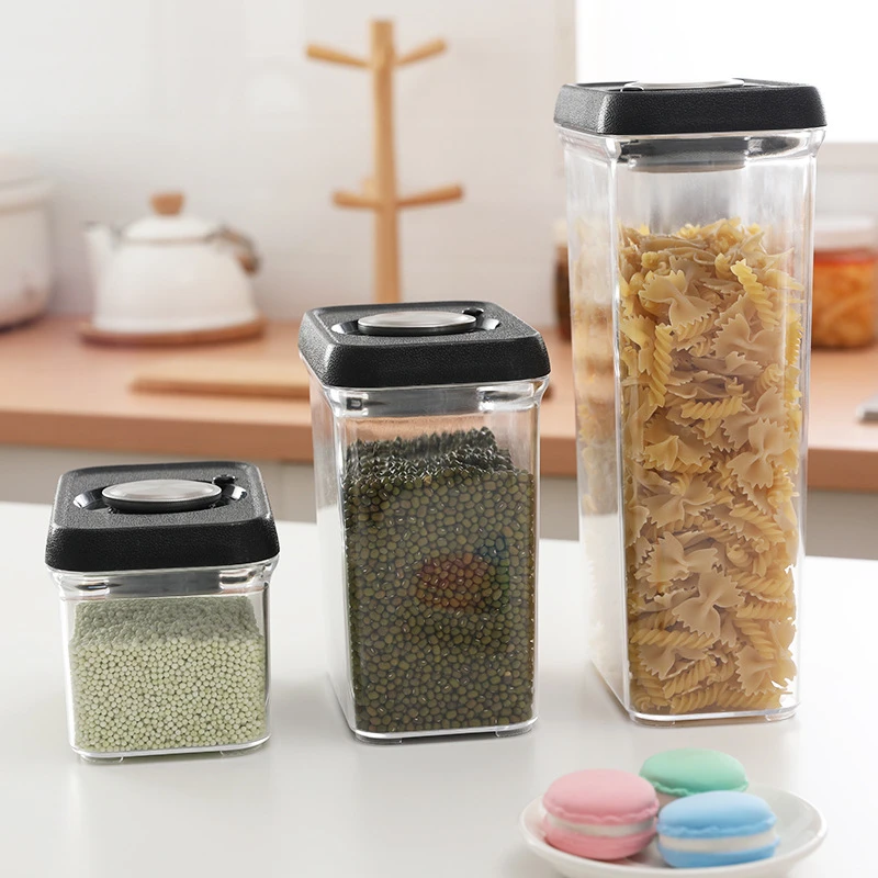 Custom Food Storage Container with Lids Airtight Dry Food Plastic Storage Containers Set Kitchen Pantry Organization and Storage