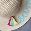 Custom girl cute embroidery sun straw hat