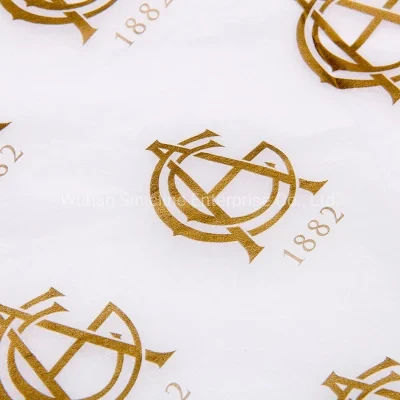 Custom Gold Logo Printing Gift Wrapping Tissue Paper for Packing