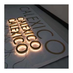 Custom Led Backlit Acrylic Letter Sign 3D Letter Lights Backlit Channel Led Letter