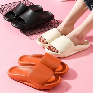 Custom Logo Beach Sandal Yeezy Slippers Eva Waterproof Slides Wholesale Women Slippers