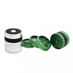 Custom Logo Packaging Box Herb Mill Crusher Speaker Stereo 4 Parts Aluminum Herbal Smoking Herb Grinder