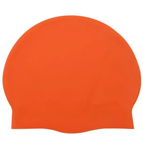 Custom Logo Printed Silicone Waterproof Swim Caps for Swimming