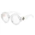 Import Custom Logo Spectacle Clear Lens Female Brand Stylish Eyeglasses Round Optical Frame from China