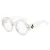 Import Custom Logo Spectacle Clear Lens Female Brand Stylish Eyeglasses Round Optical Frame from China