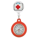 Custom Medical Retractable Badge Holder Reels Pocket Watch Custom Rubber Silicon Nurse Watch Breast Watch For Nurse