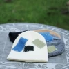custom men distressed beanies logo patch beggar knitted cap winter beanie hat