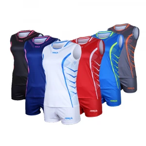 Custom Print Logo Sublimated Volleyball Wear Clothing Sportswear Polyester Quick Dry Uniform Volleyball Jersey