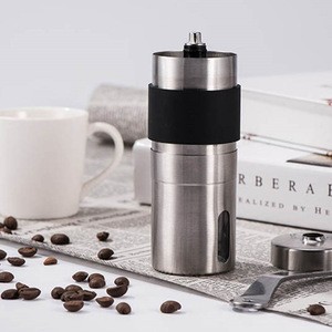 Custom  Profesional Comercial Mini Hand Held  ss Stainless steel Espresso Coffee bean Grinder Maker Machine
