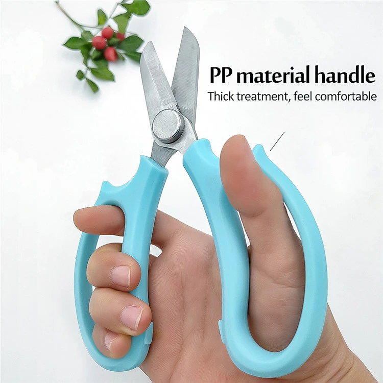 Customizable stainless steel pp+rubber handle pruning shears garden pruning shears
