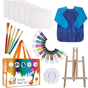 Customized Designs Stationery Amazon Hot 27pcs Watercolor Brush Arts Set Craft Acrylic Paint Set For Children