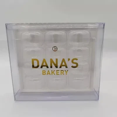 Customized High Quality 12 Macaron up and Bottom Cover Packaging Box with Clamshell Tray