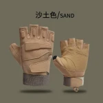 Customized Logo Tactical Gloves Outdoor Sports Half Finger Gloves Cycling Training Fitness Man Weight Lifting Gym Gloves