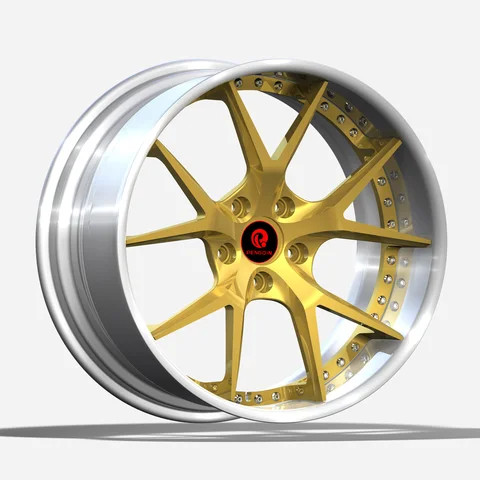 Customized Multi Spoke Mesh Design Fogred 2 Piece Rims Concave R18 R19 R20 R1 R22 R23 R24 Inch 5x114.3 Wheels